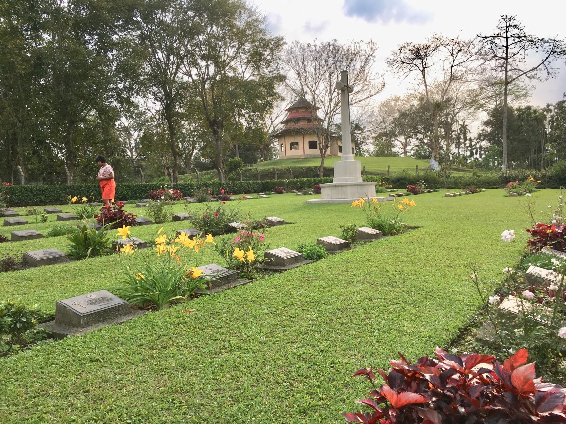 The War Cemetery in Digboi, Assam, India
