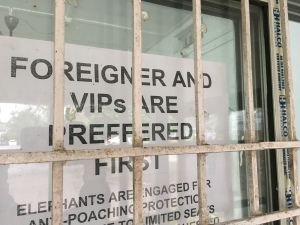 Sign in Kaziranga, Assam ticket office 
