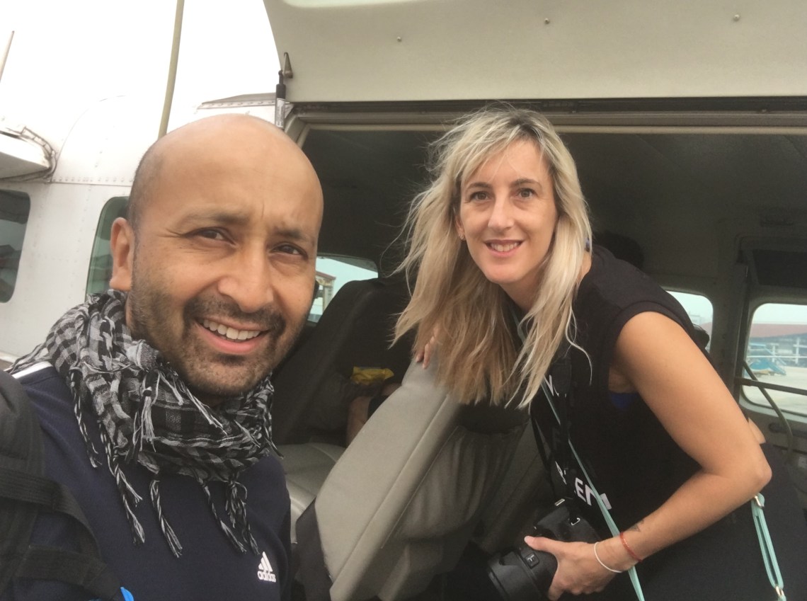 Flying to Halong Bay, Vietnam 