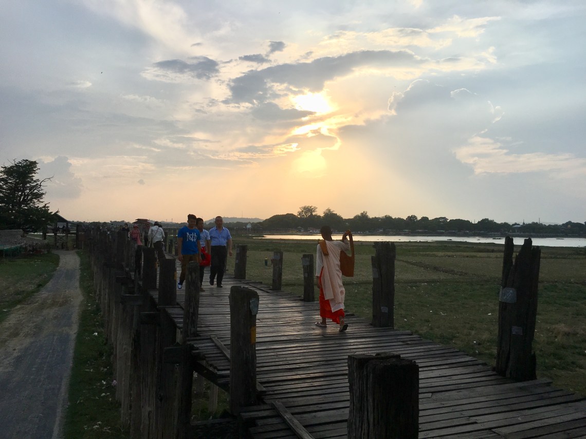 U Bein bridge in Mandalay