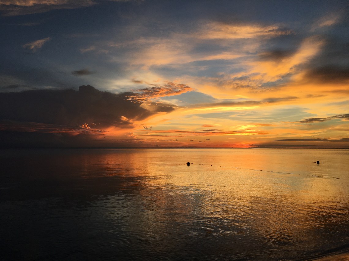 Sunset at Selingan Island, Sabah, Borneo 