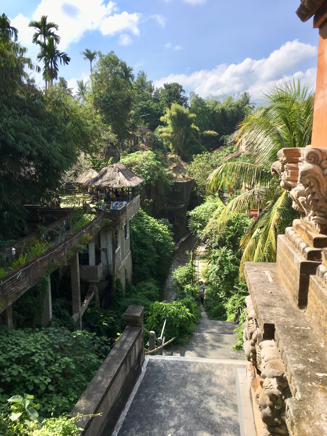 A roadside view in Ubud, Bali